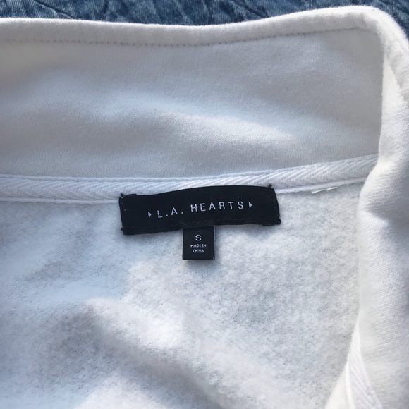 80s Quarter Zip Sweatshirt LA Hearts - Picture 6 of 6